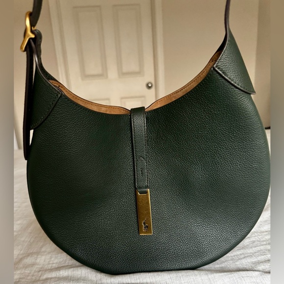 Polo ID Leather Medium Shoulder Bag - Picture 5 of 14